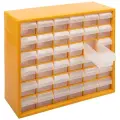 Органайзер пластиковый Gamma с выдвижными ячейками 36 шт. ОМ-036 39.5 x 13.5 x 32 см желтый