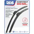 600 525 мм. Крепление Hook. Комплект бескаркасных щеток стеклоочистителя RD5 дворники на Mercedes-Benz C; Мерседес-Бенц Ц; Mercedes-Benz C Sportcoupe; Мерседес-Бенц Ц Спорт купе; Mercedes-Benz Sprinter Classic; Мерседес-Бенц Спринтер Классик