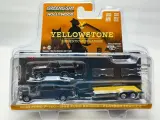 Машинка 1/64 Greenlight Car model 2018 Ford F-150 & 1992 Ford Flamingo & Flatbed Trailer
