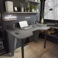 Компьютерный письменный стол, для школьника, Графит, для геймеров