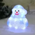 Светодиодная фигура «Снеговик в варежках» 16×12×21 см, авторежим, 20 LED, белый