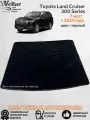 Ворсовый коврик в багажник автомобиля Toyota Land Cruiser 300 Series 7 мест/с 2021 года / Тойота Ленд Крузер 300 / коврики автомобильные в машину