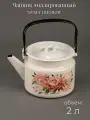 Чайник для газовой, индукционной плиты эмалированный 2л