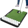 Коврик для гольфа HUAEN PM113, резина, портативная, с короткой травой