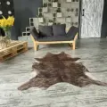 Коровья шкура на пол искусственная без ворса. 190 х 155 см