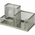 Attache Подставка-органайзер серебристая 185x93x102 мм, 3 отделения