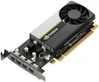 PNY Видеокарта VGA PNY NVIDIA QUADRO T1000, 4 Gb GDDR6/128 bit, PCI Express 4.0 x16, 4x mDP, PG172