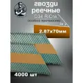 Гвозди реечные D34 2,87/70 мм оцинкованные с кольцевой накаткой RiCnk Гвоздикофф, 4000 шт
