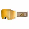 Маска горнолыжная ALPINA Taos Q-Lite White-Earth Matt/Q-Lite Gold S2 (US: M)