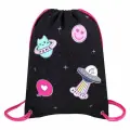 Мешок для обуви BRAUBERG PREMIUM, карман, подкладка, светоотражайка, 43х33 см, Space sweets, комплект из 2 шт, 272422