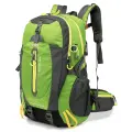 Туристический, трекинговый, походный рюкзак 40 литров из водонепроницаемой ткани цвет салатовый