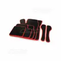 Коврики салона для а/м LADA Priora 2007 г. в материал EVA черный/красный CS-20 (с перемычкой) CS20 15405 | цена за 1 шт