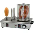 Аппарат для hot dog Hurakan HKN-Y03, регулятор температуры, 0.7 кВт, 3 штыря для булочек, паровой