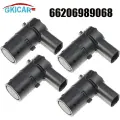 66206989068 Передний и задний 3-контактный датчик парковки PDC для BMW E39 E53 E60 E61 E64 E65 E83 R50 R52 R53 525i 530i 540i M5 X5 Z4, 4 pcs black, 6620-6989-068
