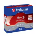 Оптический диск Verbatim BD-RE DL 50GB 2X HardCoat SERL, Slim Case, 5 шт