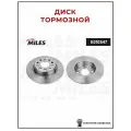 Тормозной диск задний для а/м Audi A3, Skoda Superb, SEAT Toledo, Volkswagen Passat, MILES K010547