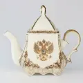 Чайник заварочный фарфоровый С гербом России. Двуглавый орёл 650 мл