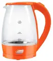 Чайник Великие Реки Дон-1 оранжевый 1,8л, стекло 1850 Вт