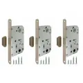Защелка врезная Fuaro (Фуаро) MAGNET M96WC-50 SN мат. никель (new plate) (комплект 3 штуки)
