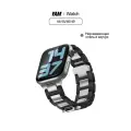 Ремешок Yamcase, для Apple Watch, нержавеющая сталь, цвет черный, 44, 45, 46, 49mm