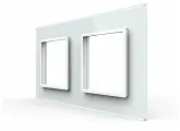 Рамка для розеток Livolo, двойная (C7-2SR-11)