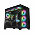 Компьютерный корпус ALSEYE Paladin-B (4 fans ARGB) TG Black, стильный дизайн