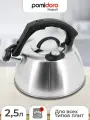 Чайник Pomi d'Oro Napoli, со свистком, нержавеющая сталь, 2,5 л