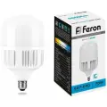 Лампа светодиодная Feron E27-E40 70W 6400K Цилиндр Матовая LB-65 25783