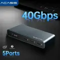 Док-станция Acasis Thunderbolt 4 40 Гбит/с USB 3.0 6 в 1 концентратор Type-C Deck 8K@60HZ видеовыход PD зарядка для Macbook Pro