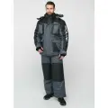 Костюм зимний Полюс LUX, фирма Huntsman, ткань Cell, цвет Серый, размер 48-50/170-176
