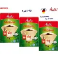 Комплект 3шт Melitta Original, Brown фильтры для заваривания кофе, 1х4/40