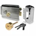 Электромеханический замок накладной PS-link PS-EML-SS всепогодный, никелированная сталь