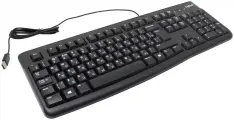 Клавиатура проводная Logitech K120, черный