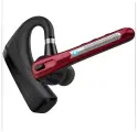 Гарнитура наушник беспроводная TAYMLUX HSP-B3 Бизнес-класса, Bluetooth v5.0 с микрофоном, 16 часов в режиме разговора, для 2-х телефонов, красная