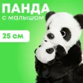 Мягкая игрушка Maxitoys реалистичная панда с детенышем Z-ML-SO-130222-25-20