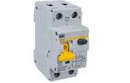 Выключатель автоматический дифференциальный двухполюсный 32А С (IEK) /АВДТ32 С32 арт. MAD22-5-032-C/