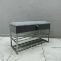 Банкетка с ящиком в прихожую для обуви 90х35х55 См STEEL MEBEL (БПХ90-001)
