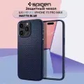 Чехол Spigen на iPhone 15 Pro Max / Айфон 15 Про Макс Liquid Air синий (ACS06563)