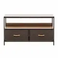 Комод Leset Локи 2 ящика - темно-коричневый, каркас коричневый