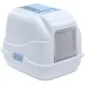 Туалет для кошек закрытый EASY CAT, морозный-голубой, 50х40х40 см