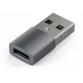 Переходник/адаптер Satechi USB Type-A to Type-C Adapter (ST-TAUC), площадь сечения 0.2 кв. мм, длина 0.03 м, 1 шт., space gray