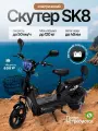 Электроскутер SK8, черный