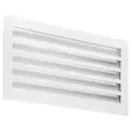 Вентиляционная наружная решетка, приточно-вытяжная, алюминий, белая SA 800*500