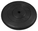 Диск для штанги титан d31мм, обрезиненный, 20 кг, металл. втулка, 360мм, черный