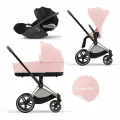 Детская коляска 3в1 Cybex Priam IV Rose Gold, цвет Peach Pink (Розовый)