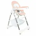 Стульчик для кормления Tommy Bon appetit коралловый с регулировкой высоты, спинки, столика, подножки
