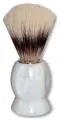 Помазок для бритья Mondial , свиной ворс, рукоять - пластик, белый
