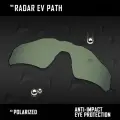 Поляризационные линзы OOWLIT для Oakley Radar EV Path, Green Black, Темно-зеленый, Унисекс