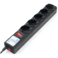 Сетевой фильтр Power Cube SPG-B-15-BLACK, 5 розеток, с/з, 10А / 2200 Вт 5 5 м 0.75 кв. мм 324 мм 52 мм 41 мм черный