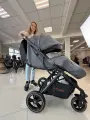 Прогулочная универсальная коляска New Lux 609, серая